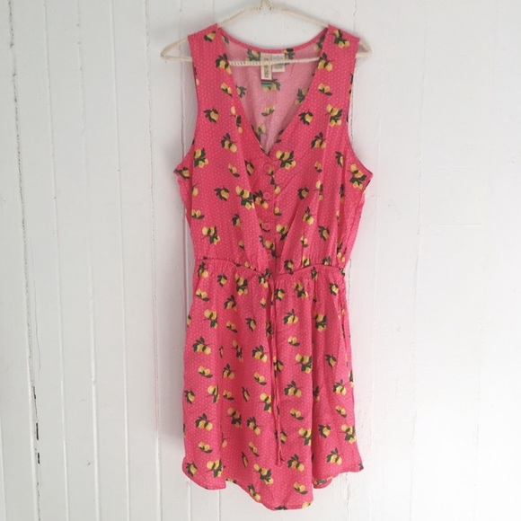 Mimi Chica Dresses & Skirts - Mimi Chica Wome’’s Sleeveless Lemon Print Sundress